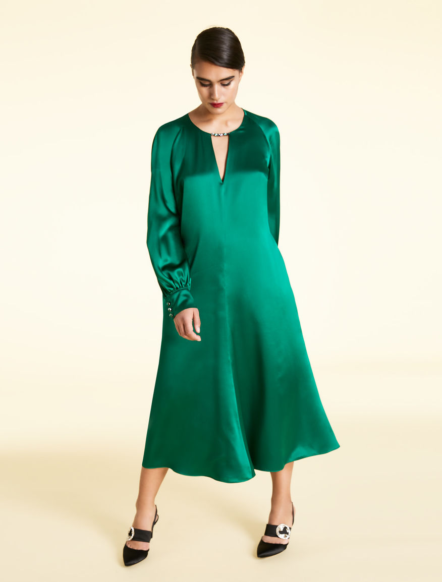 Green Silk Dress
