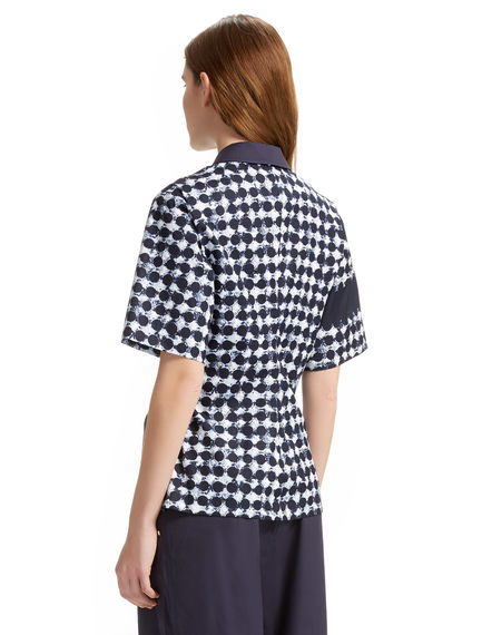 Wrapped Asymmetric Printed Shirt