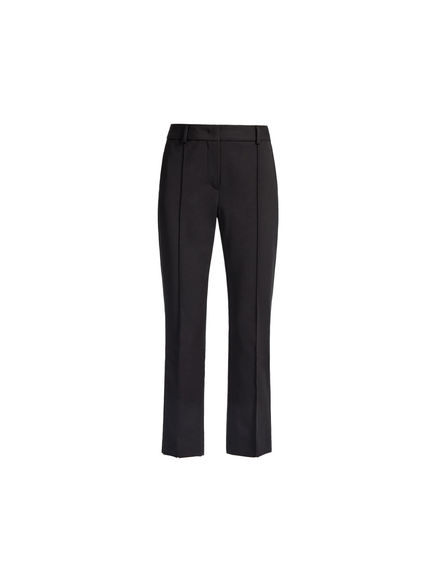 Stretch Cotton Cropped Trousers