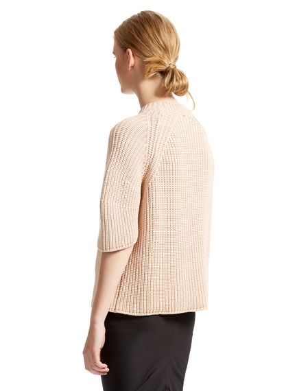 Sculptural Half Sleeve Sweater