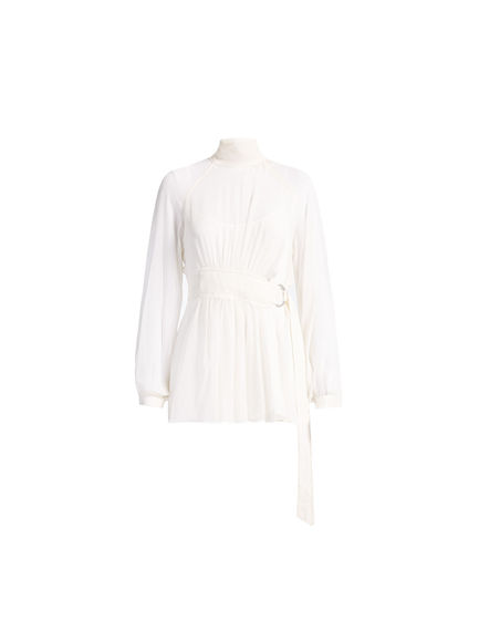 Belted Silk Tunic