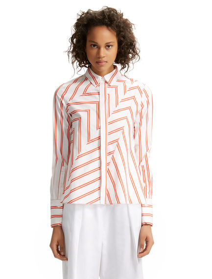 Chevron Poplin Shirt-Jacket