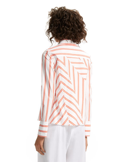 Chevron Poplin Shirt-Jacket