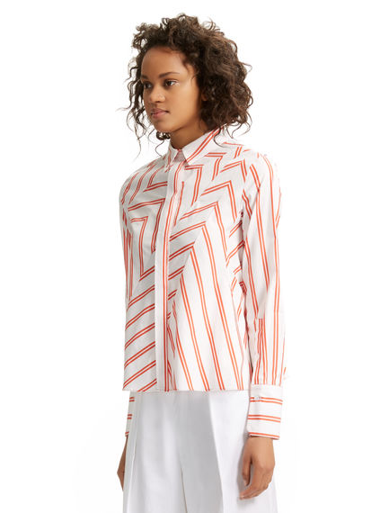 Chevron Poplin Shirt-Jacket