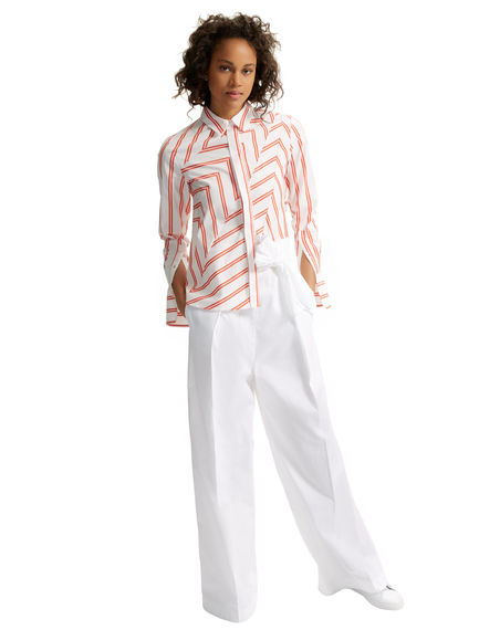Chevron Poplin Shirt-Jacket