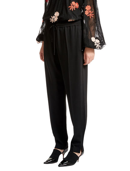Drawcord-waist Jogging Trousers