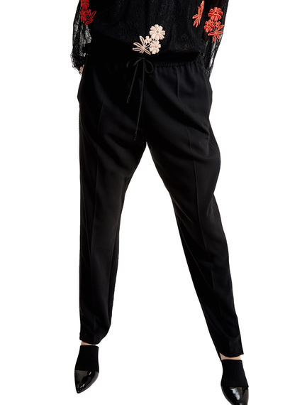 Drawcord-waist Jogging Trousers