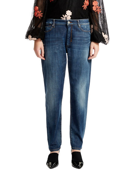 Dark Blue Boyfriend Jeans