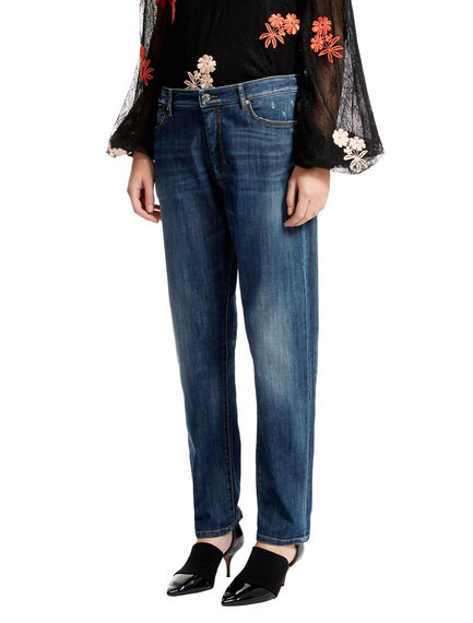 Dark Blue Boyfriend Jeans