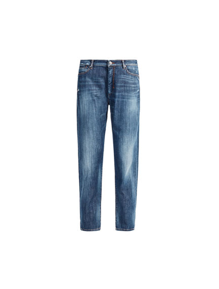 Dark Blue Boyfriend Jeans