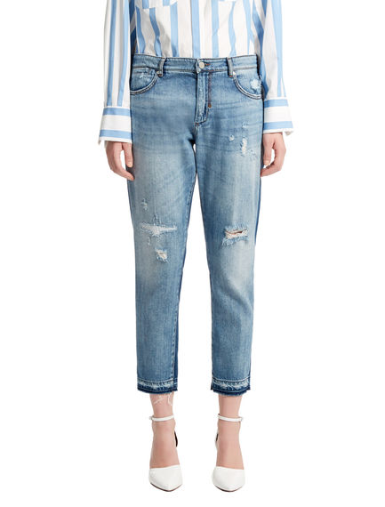Two-tone Cigarette-fit Jeans