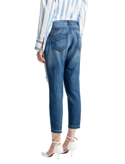 Two-tone Cigarette-fit Jeans