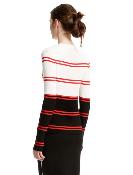 Colour Block Striped Sweater