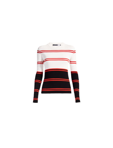 Colour Block Striped Sweater