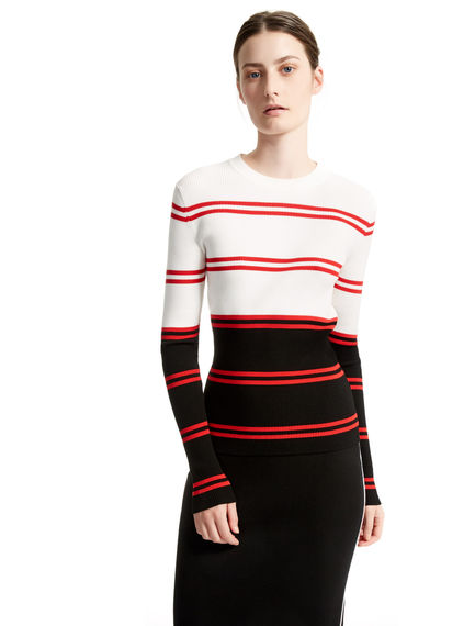Colour Block Striped Sweater