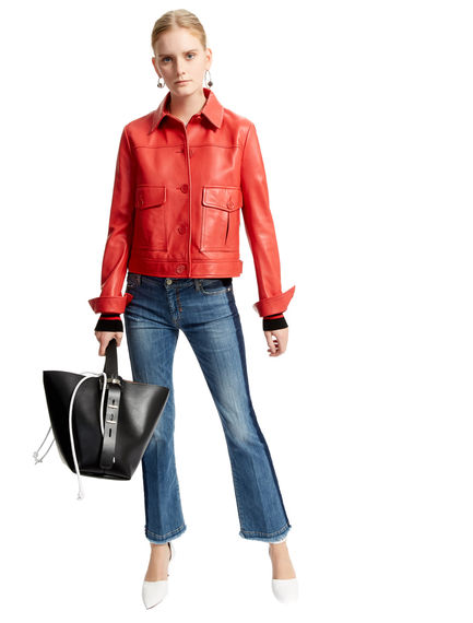 Red Nappa Leather Jacket