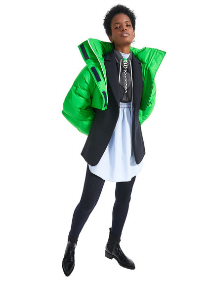 Blazer attillato in lana stretch