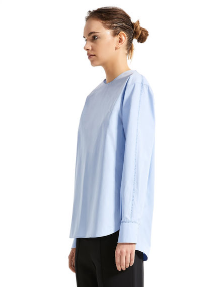 Cuffed Poplin Top