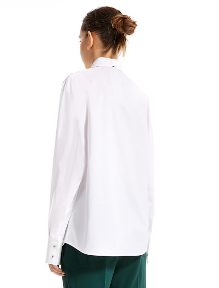Contrast Stitch Poplin Shirt