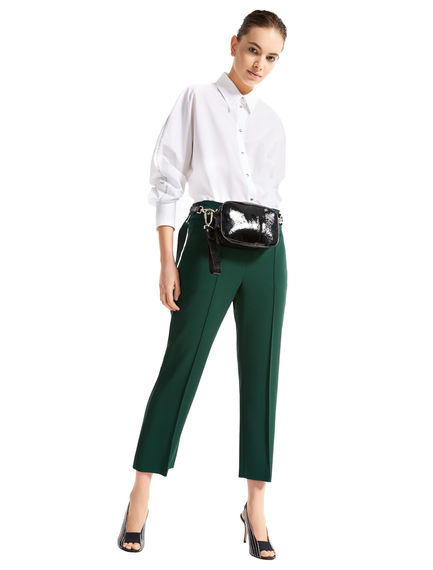 Contrast Stitch Poplin Shirt