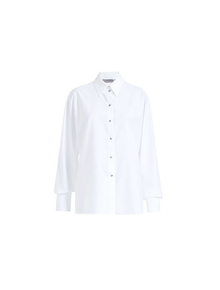 Contrast Stitch Poplin Shirt