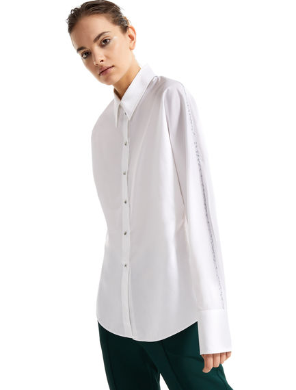 Contrast Stitch Poplin Shirt