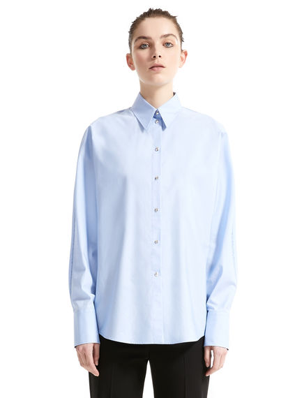 Contrast Stitch Poplin Shirt