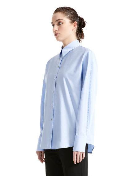 Contrast Stitch Poplin Shirt
