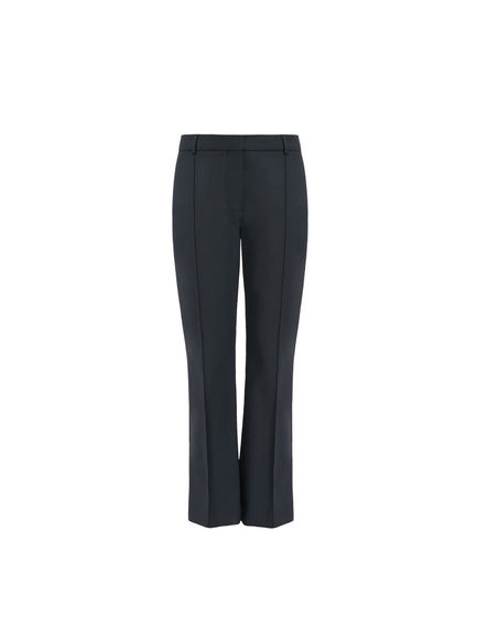 Stretch Cotton Cropped Trousers