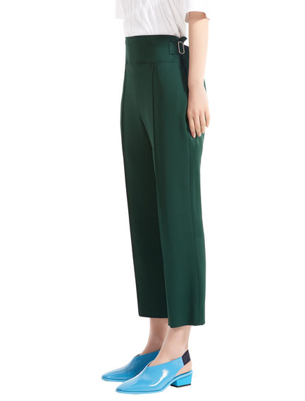 Low-waisted Cropped Trousers