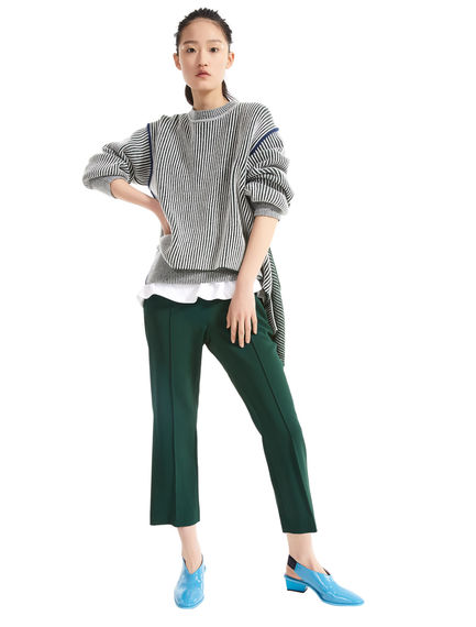Low-waisted Cropped Trousers