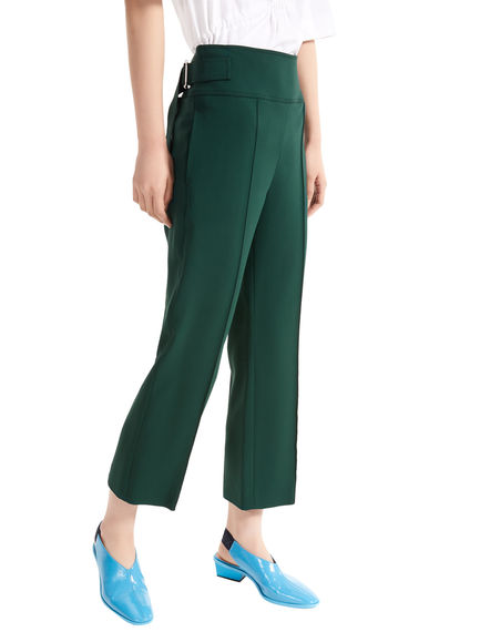 Low-waisted Cropped Trousers