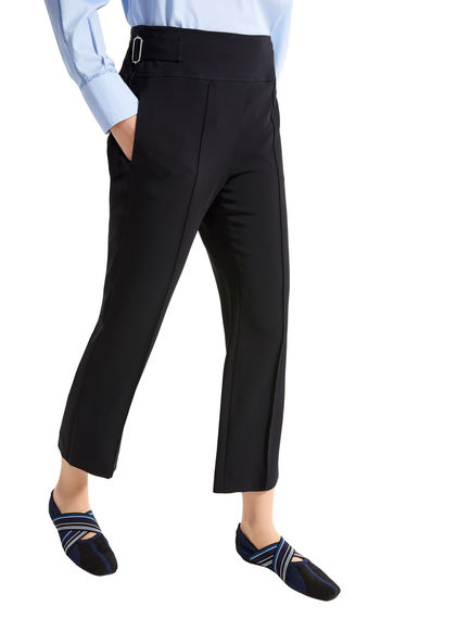 Low-waisted Cropped Trousers