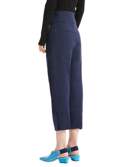 Cuffed Carrot Leg Trousers