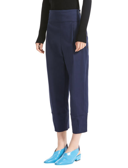 Cuffed Carrot Leg Trousers