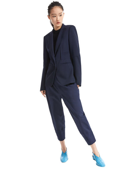 Cuffed Carrot Leg Trousers