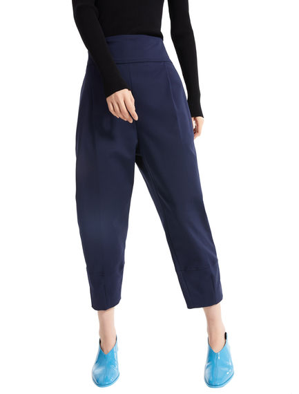 Cuffed Carrot Leg Trousers
