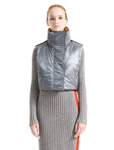 Gilet imbottito dalla linea cropped