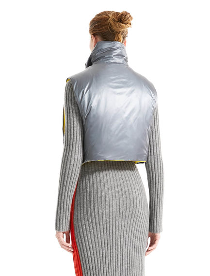 Gilet imbottito dalla linea cropped