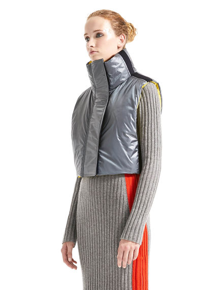 Gilet imbottito dalla linea cropped