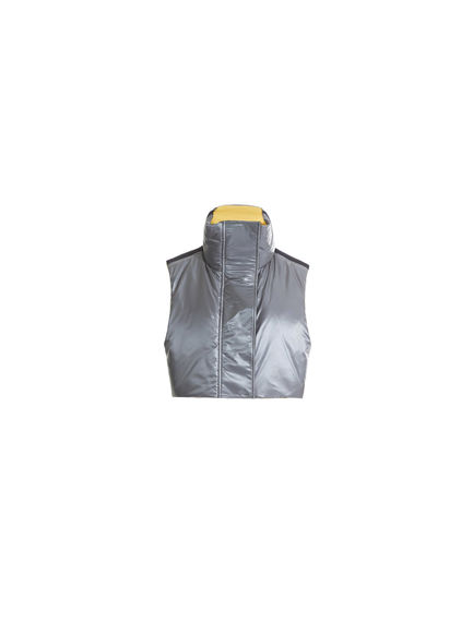 Gilet imbottito dalla linea cropped
