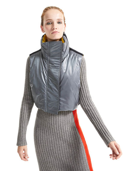 Gilet imbottito dalla linea cropped