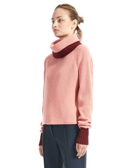Maglione in cachemire bicolour
