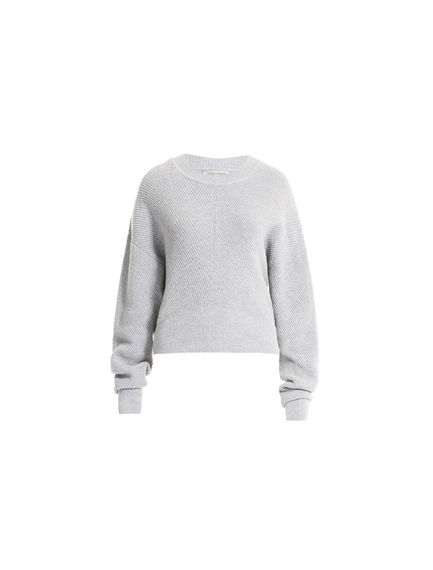 Sculpted Angora Rib Sweater