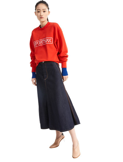 Maglia in viscosa color-block