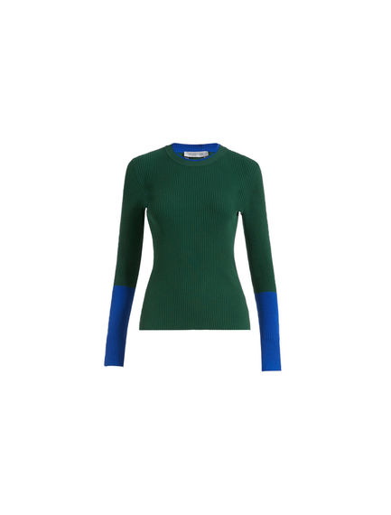 Maglia in viscosa color-block