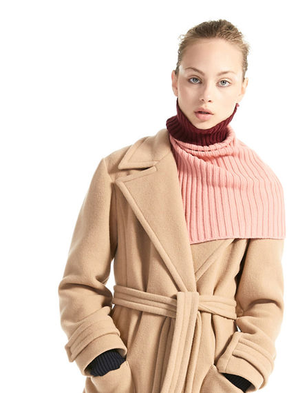Asymmetric Cashmere Snood Scarf