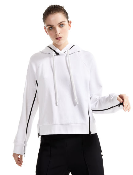 Jersey Double Hooded Sweatshirt