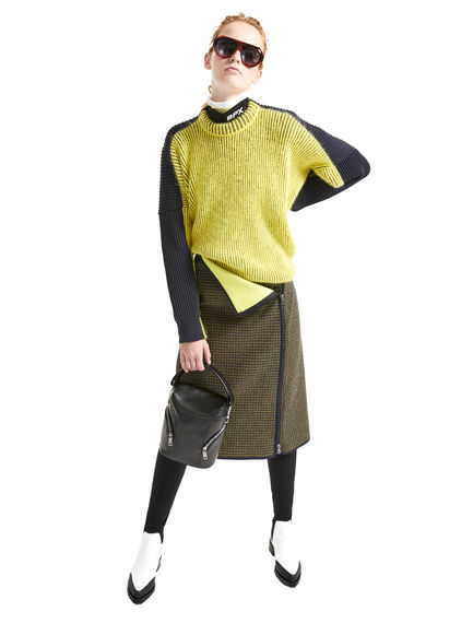 Lupetto in jersey bicolore