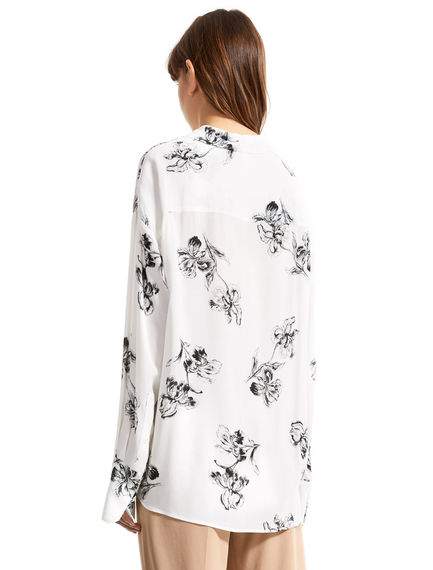 Iris Print Viscose Blouse
